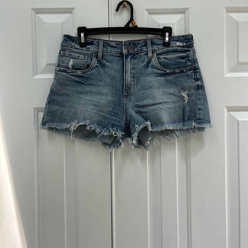 Kut from the Kloth Blue Distressed Jean Shorts